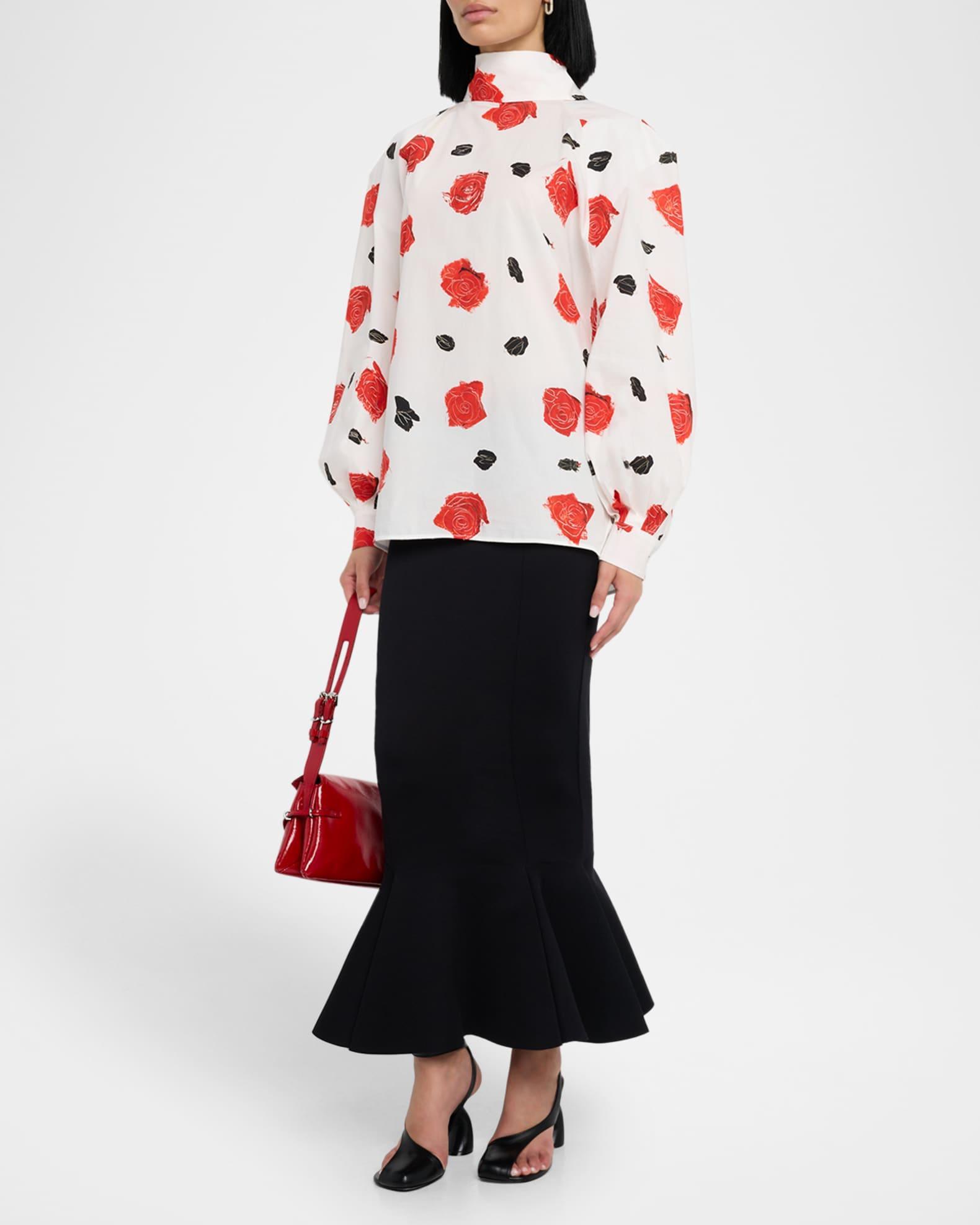 Cotton Jersey Midi Mermaid Skirt Product Image