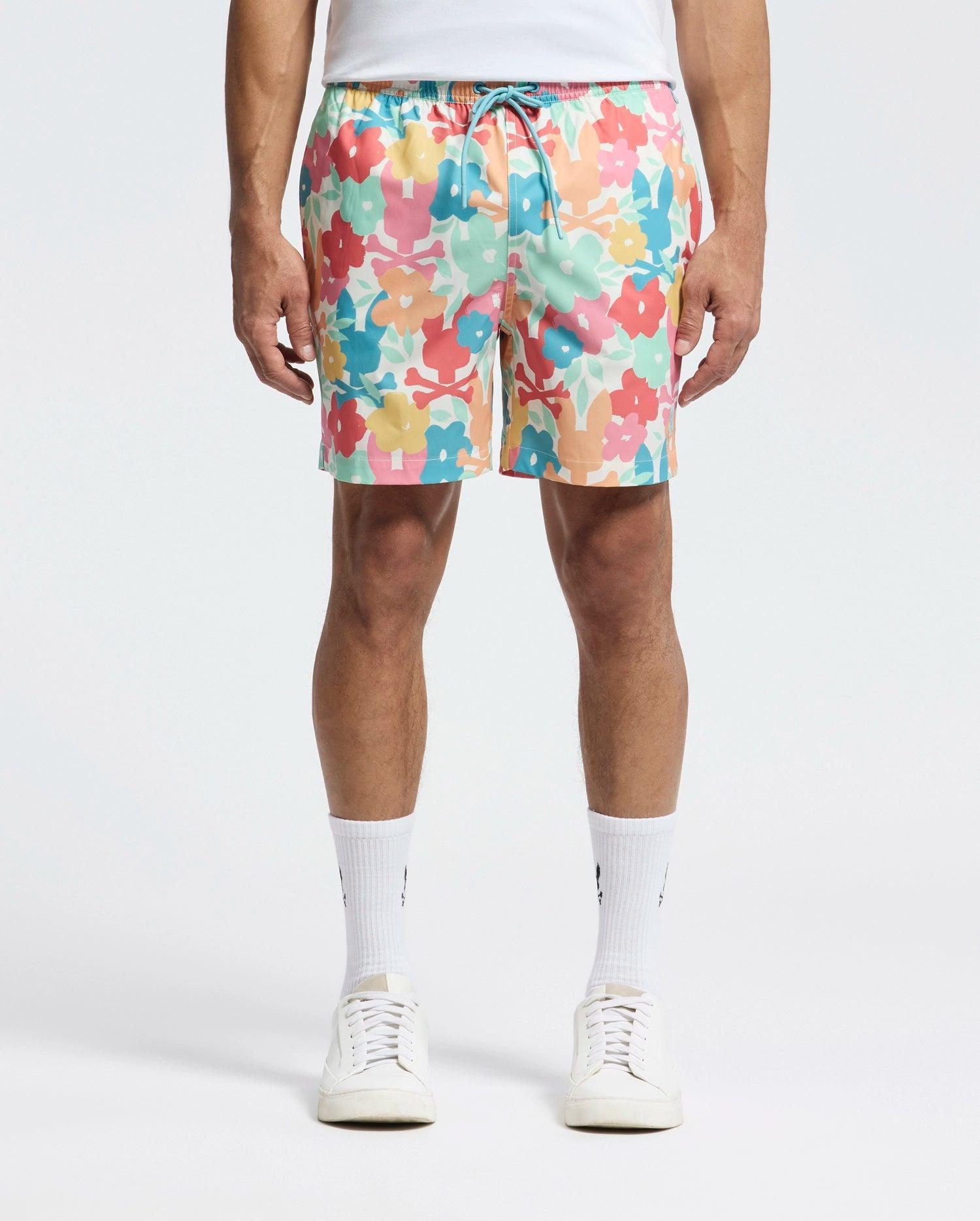 Men's Lemmon All Over Print Swim Trunk 100 WHITE / M Product Image