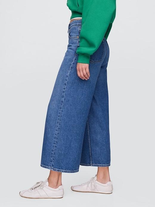 Mid Rise UltraSoft Crop Baggy Jeans Product Image