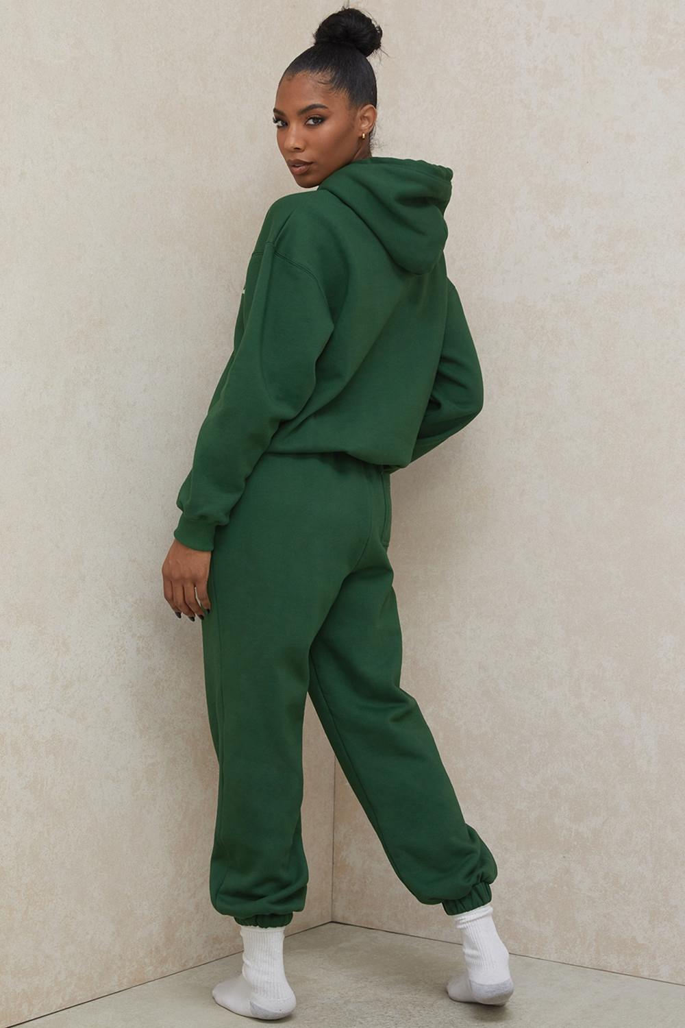 Sky Green Fleece Back Jogging Trousers Product Image