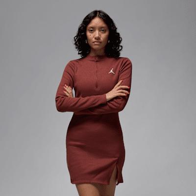 Women's Jordan 1/2-Zip Long-Sleeve Knit Dress Product Image