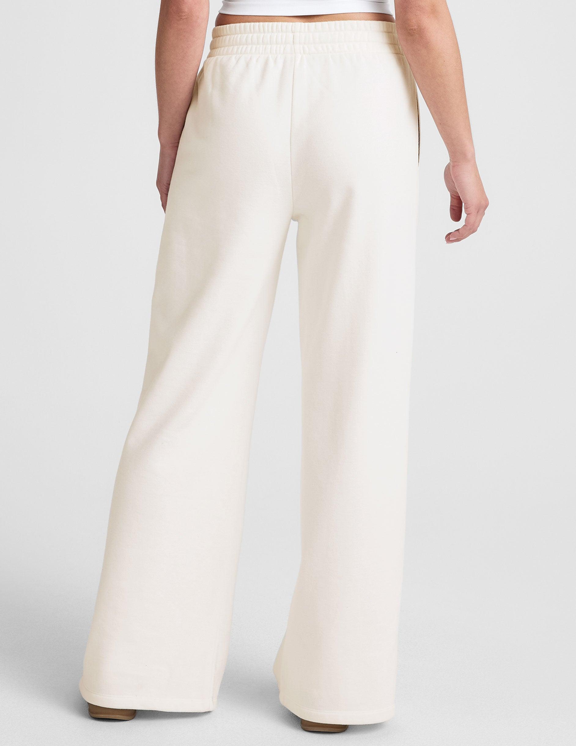 LuxeFleece Side Slit Wide Leg Pant Product Image