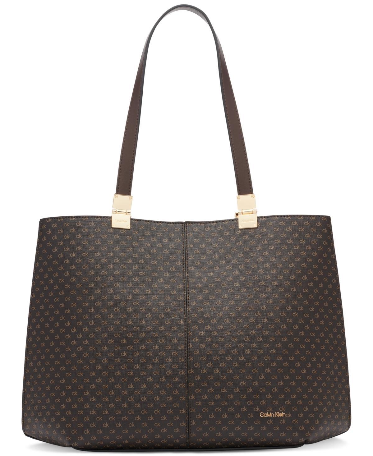 Calvin Klein Granite Signature Triple Compartment Tote with Magnetic Snap Product Image