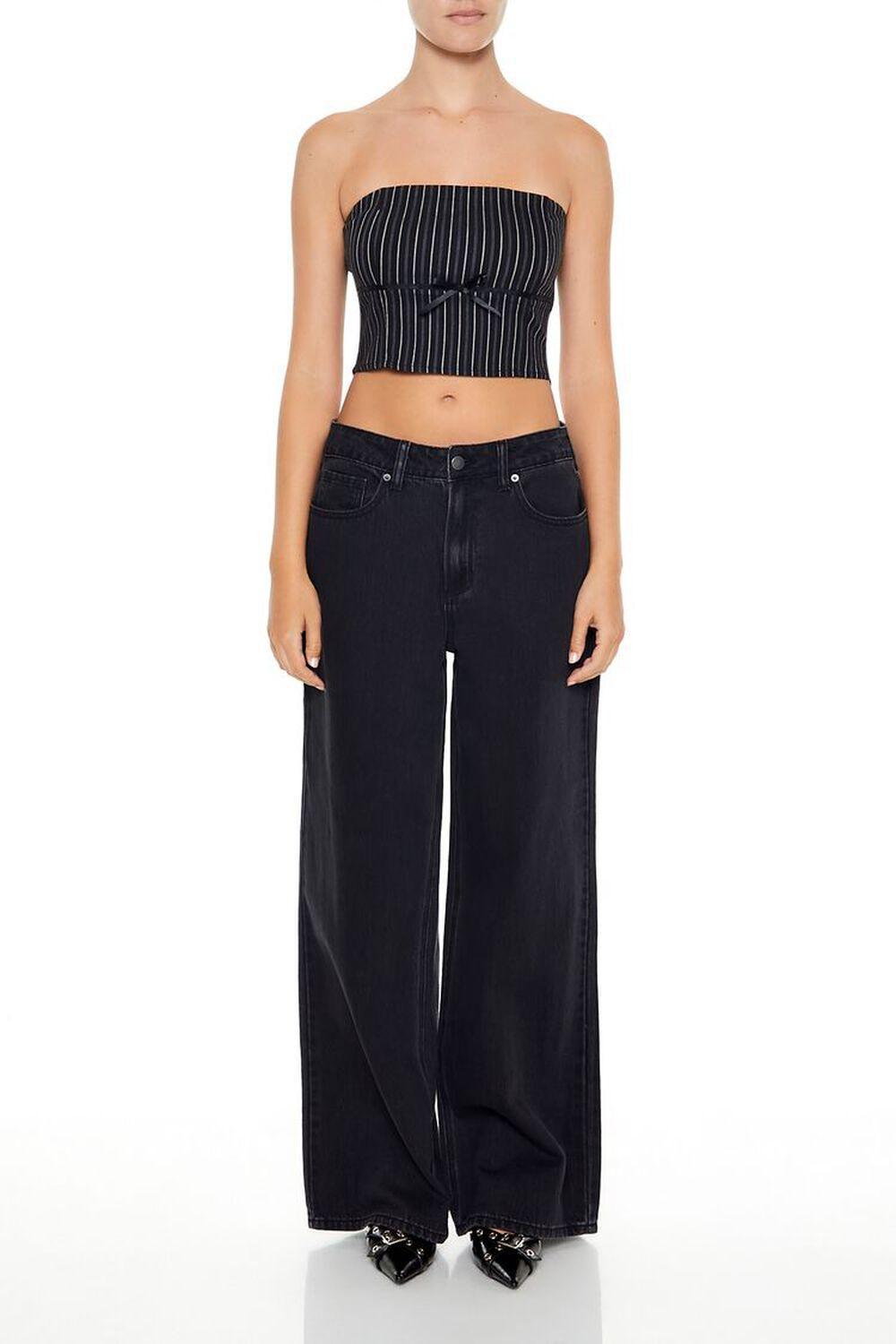 Striped Bow Tube Top | Forever 21 Product Image