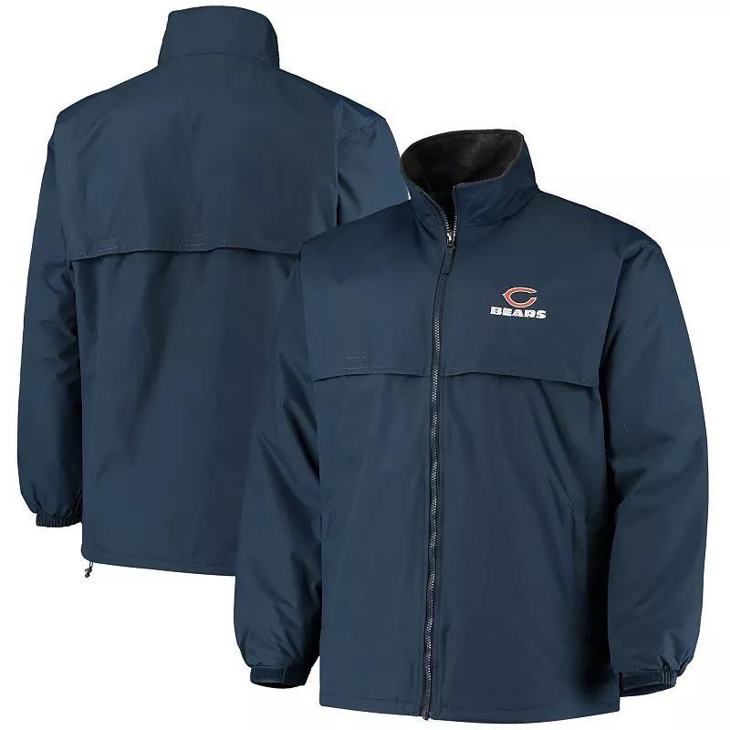 Men's Dunbrooke Navy Chicago Bears Triumph Fleece Full-Zip Jacket, Size: Small, Blue Product Image
