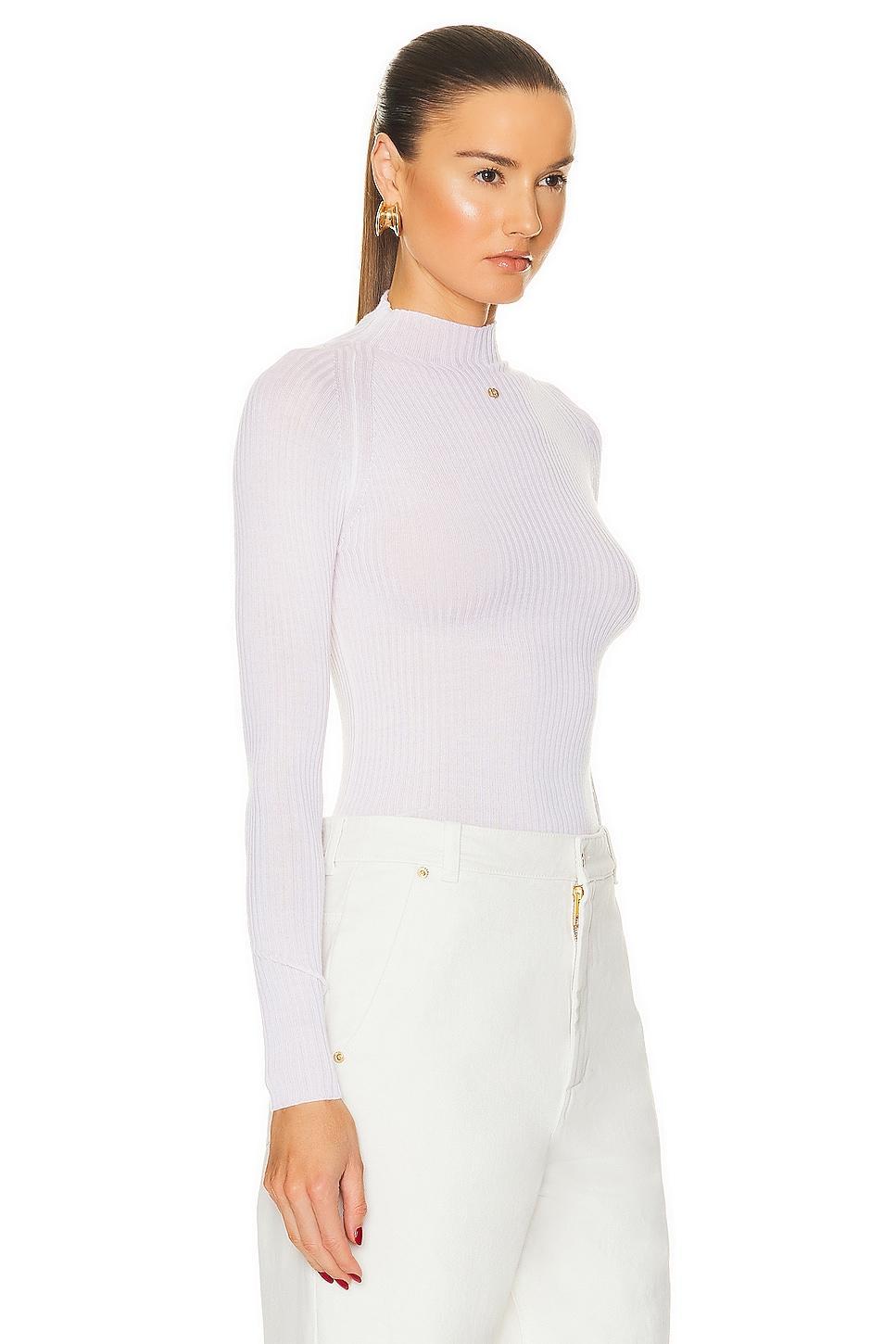 BALLY Turtleneck Top In Bone Product Image