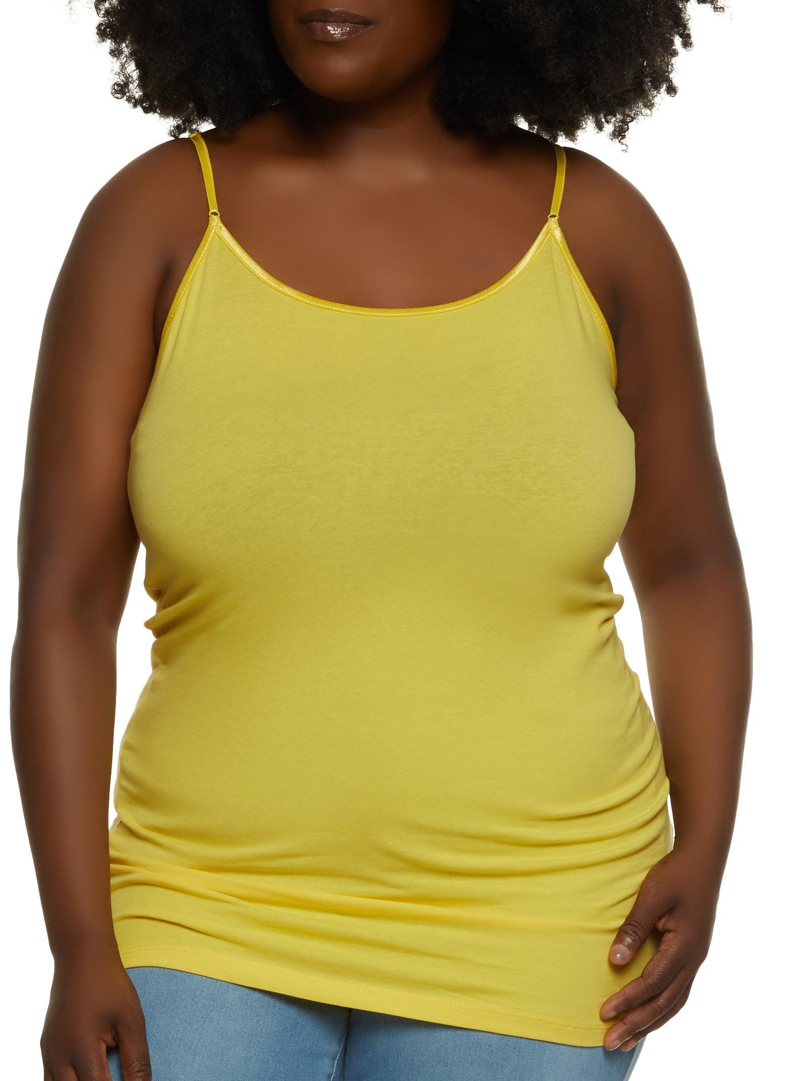 Plus Size Solid Scoop Neck Cami Female Product Image