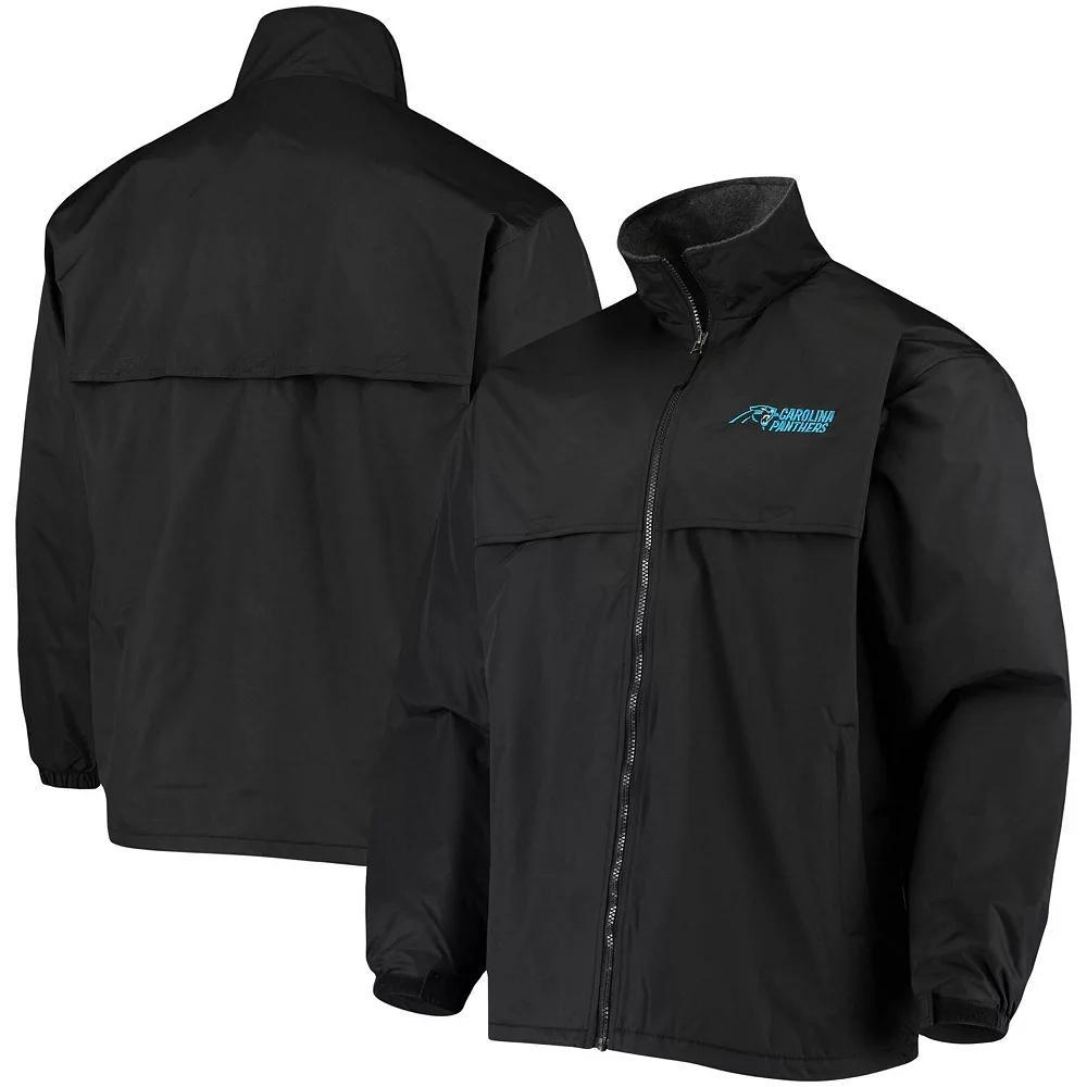 Men's Dunbrooke Black Carolina Panthers Triumph Fleece Full-Zip Jacket, Size: Large Product Image