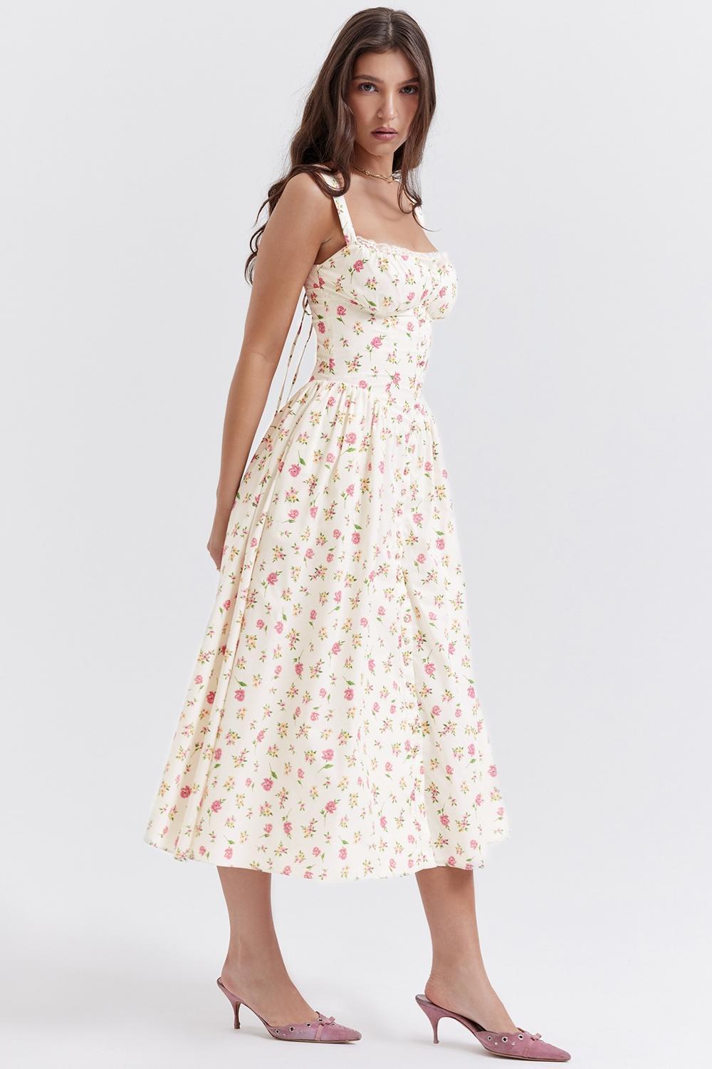 Tatiana Rose Print Midi Sundress Product Image