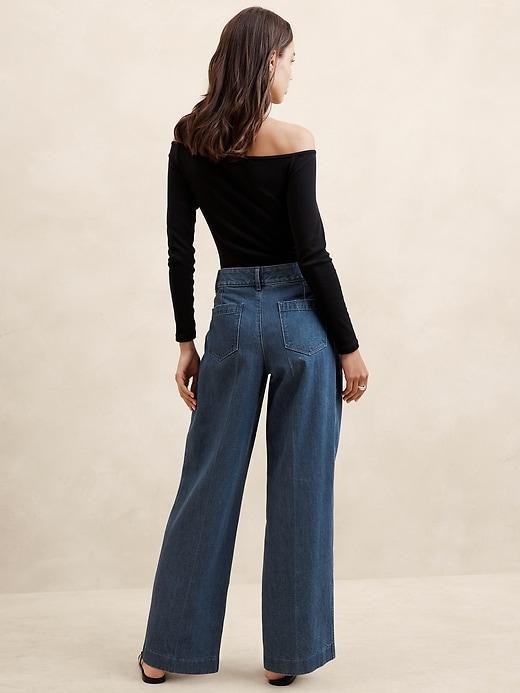 Luxe High-Rise Trouser Jean Product Image