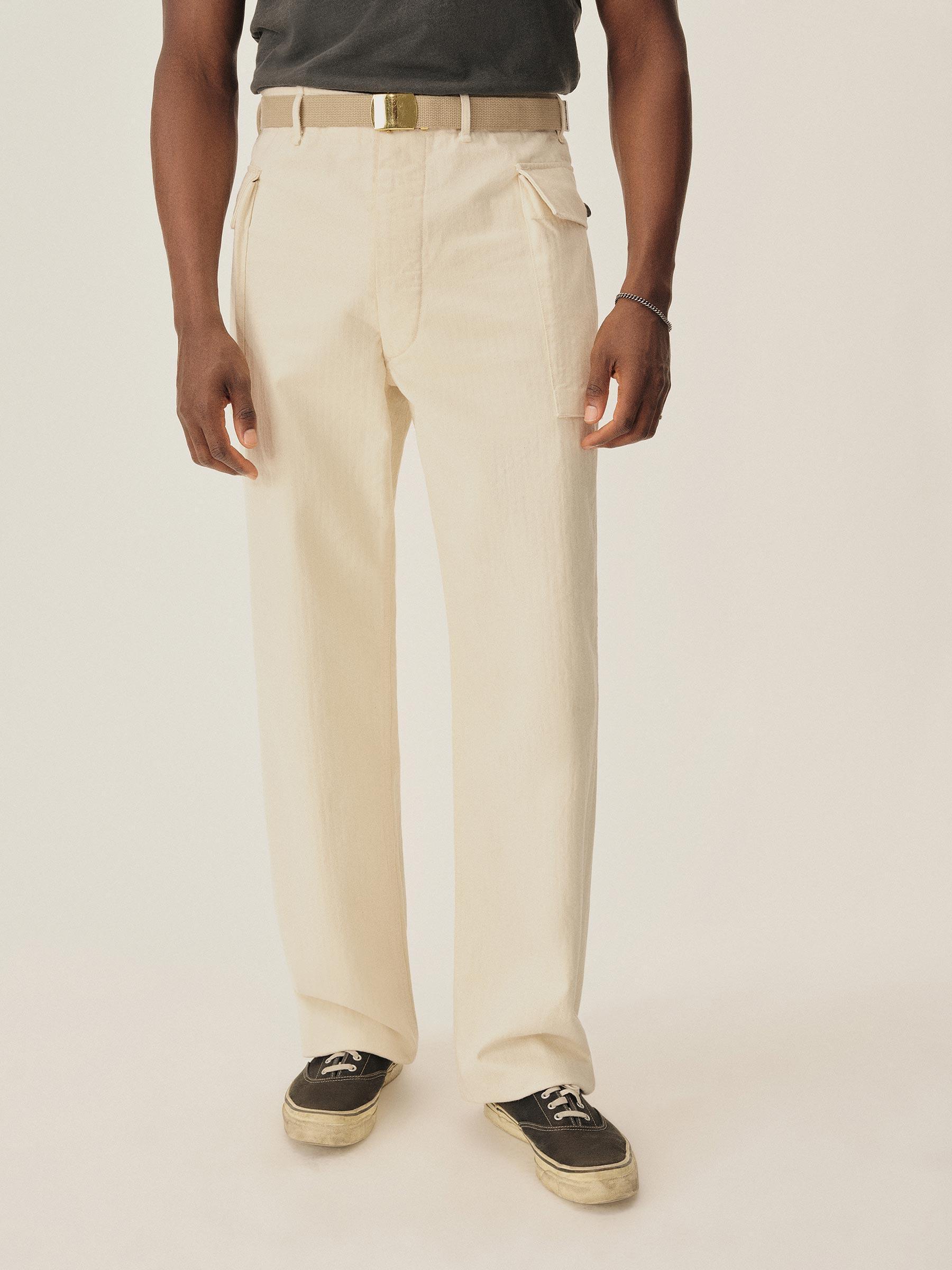 Seeded Natural Omaha Flyweight HBT P-43 Cargo Pant Product Image
