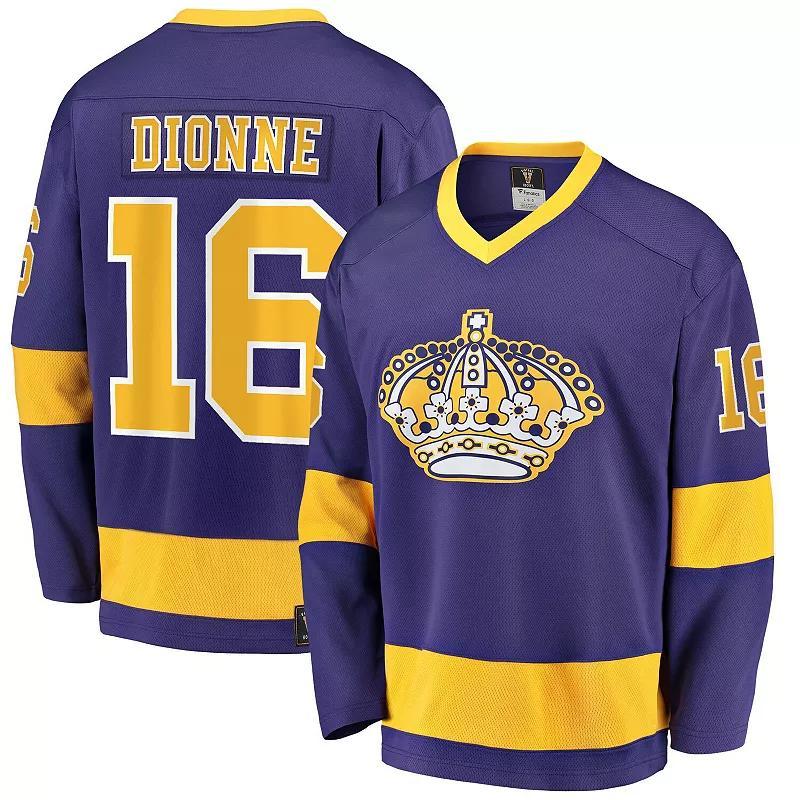 Mens Fanatics Branded Marcel Dionne Purple Los Angeles Kings Premier Breakaway Retired Player Jersey Product Image