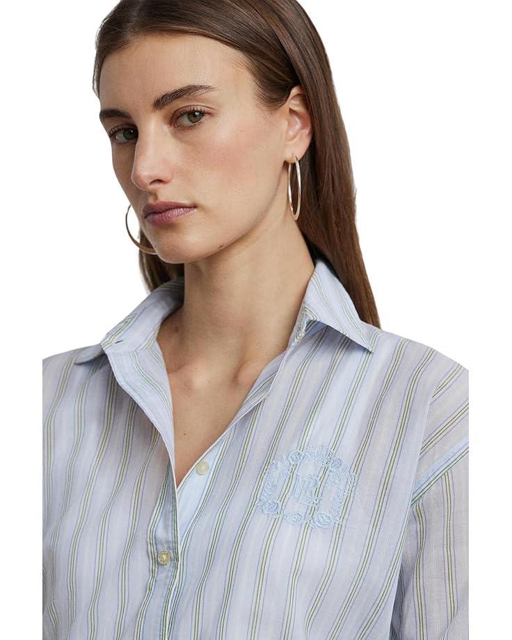 Relaxed Fit Striped Broadcloth Shirt Product Image