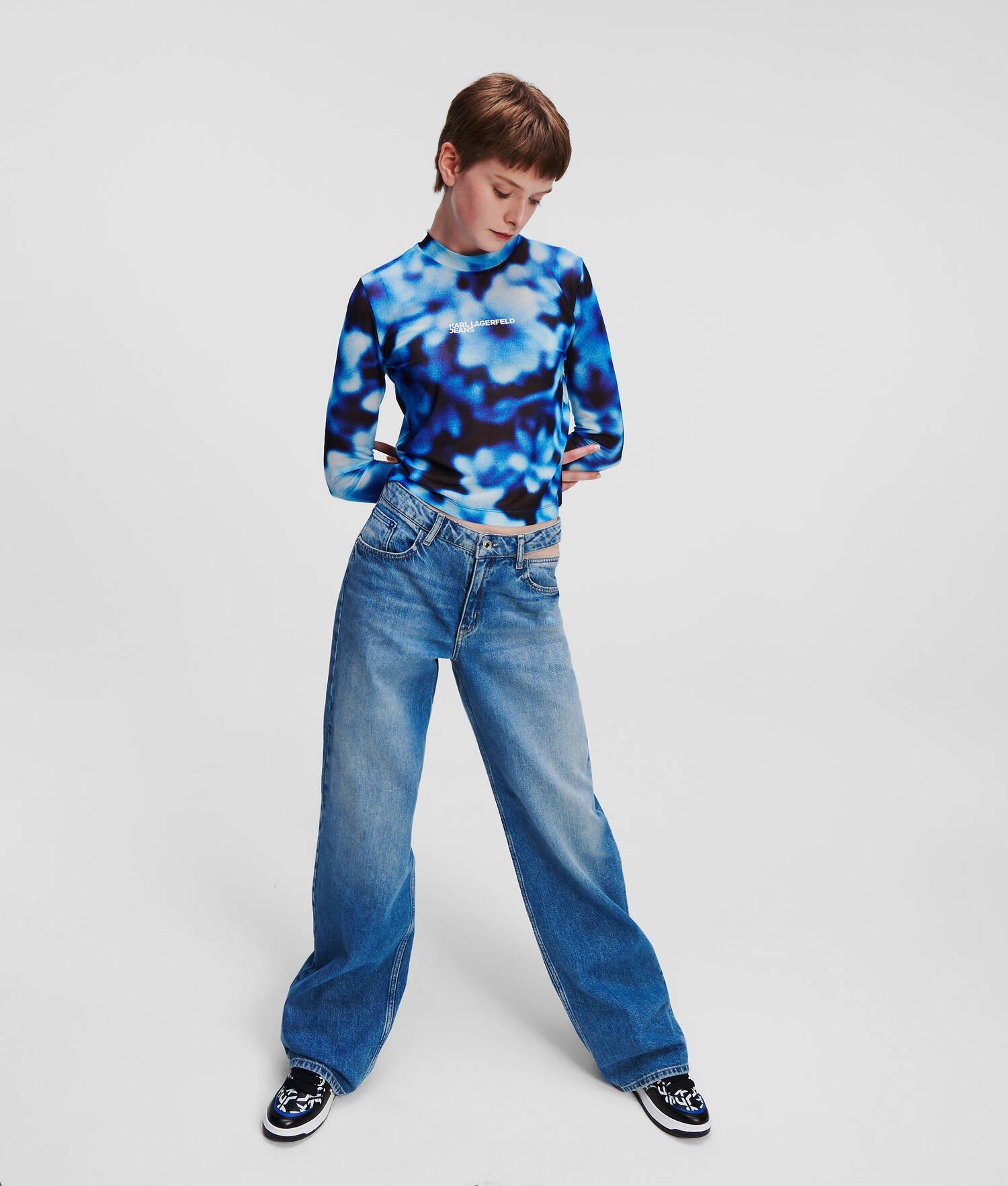 KLJ BLURRED MESH TOP Product Image
