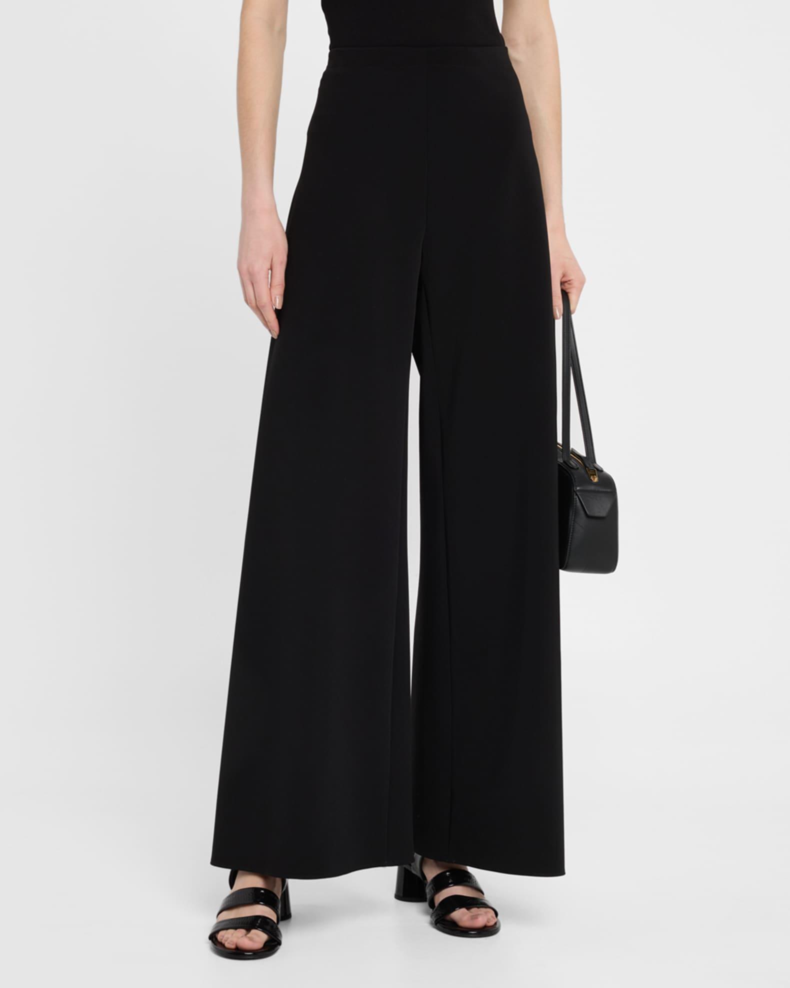 Bias Cut Wide-Leg Pants Product Image