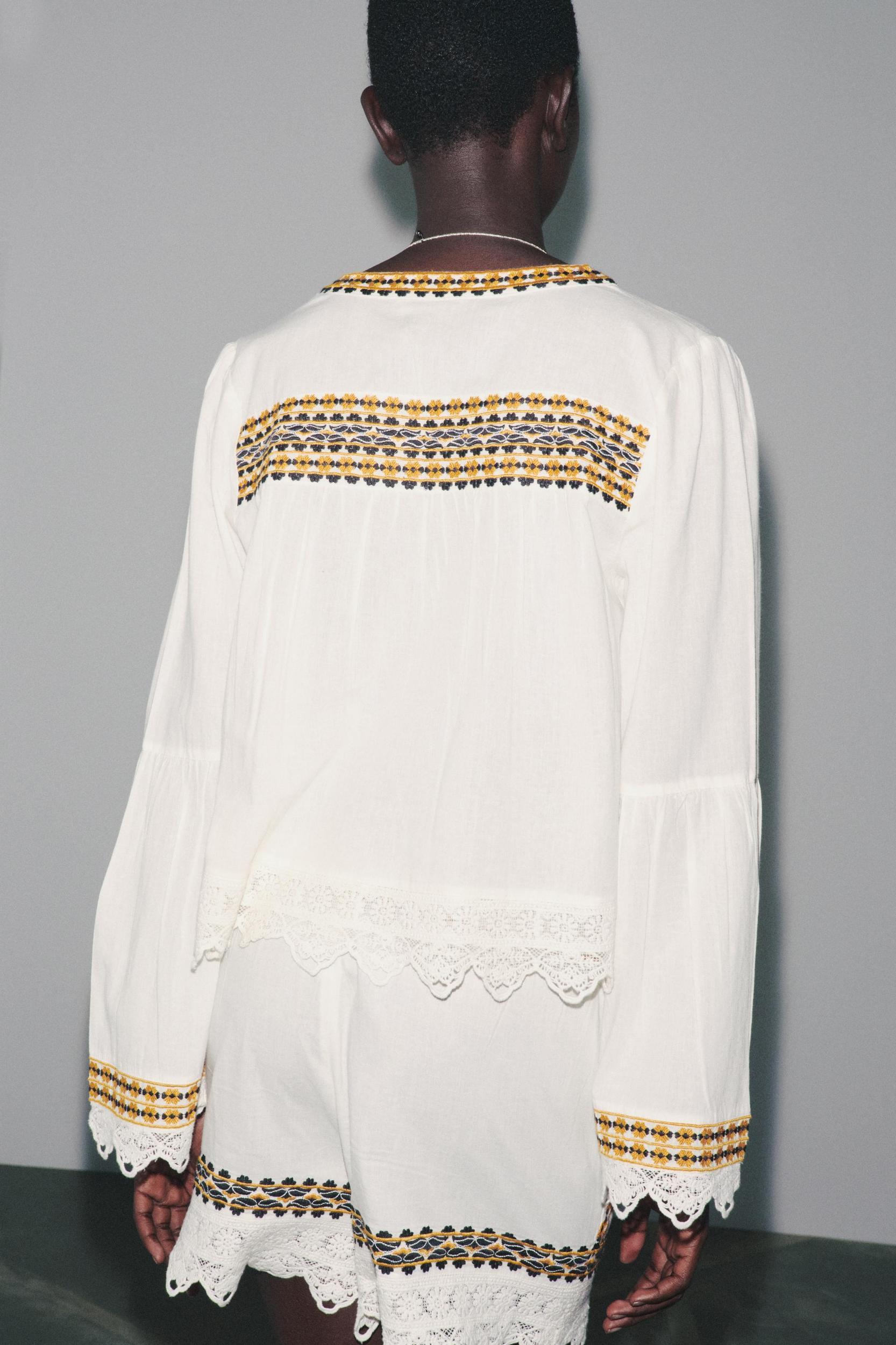 ZW COLLECTION EMBROIDERED SHORTS Product Image