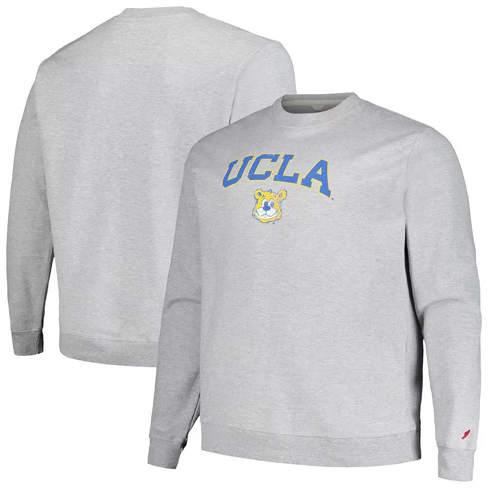 Men's League Collegiate Wear Heather Gray UCLA Bruins Tall Arch Essential Pullover Sweatshirt, Size: Medium, Grey Product Image