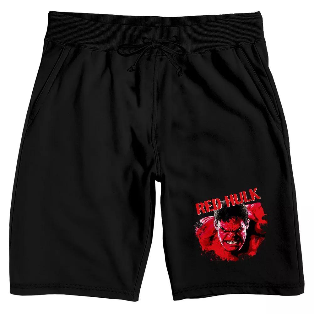 Men's Marvel Captain America New World Red Hulk 9-in. Sleep Shorts, Size: XXL, Black Product Image