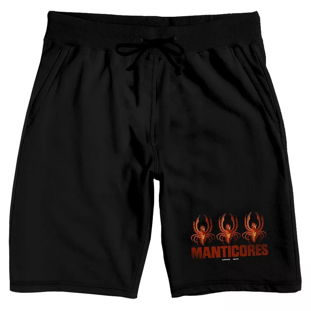 Men's Fantastic Beasts Pickett Sleep Shorts, Size: Small, Black Product Image
