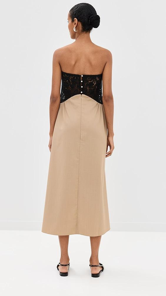 Kika Vargas Camel Light Wool Nelida Dress | Shopbop Product Image