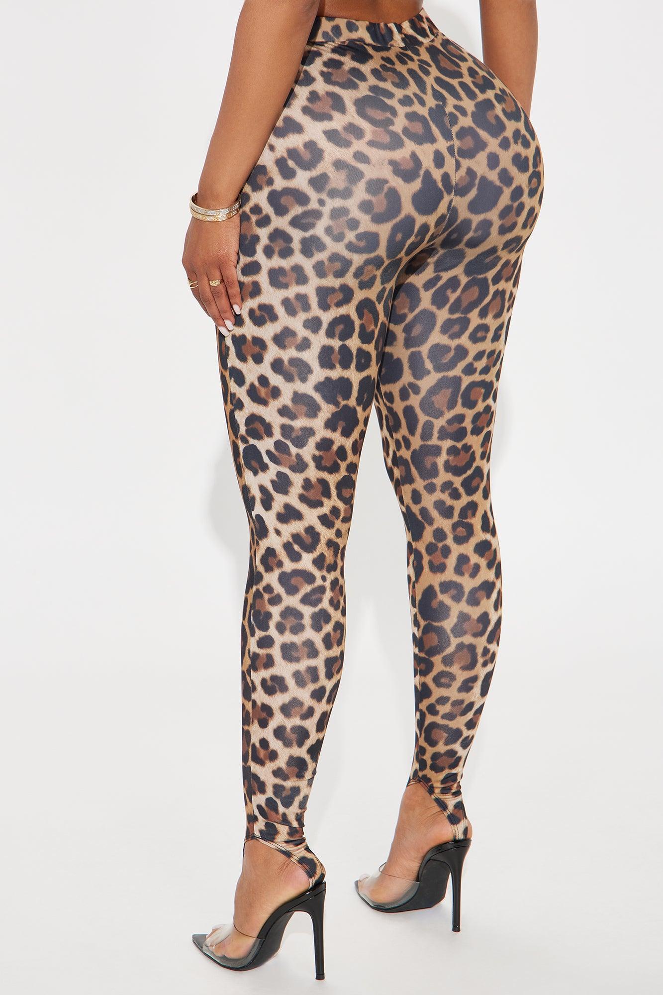 Kamryn High Rise Leopard Stirrup Legging - Leopard Product Image