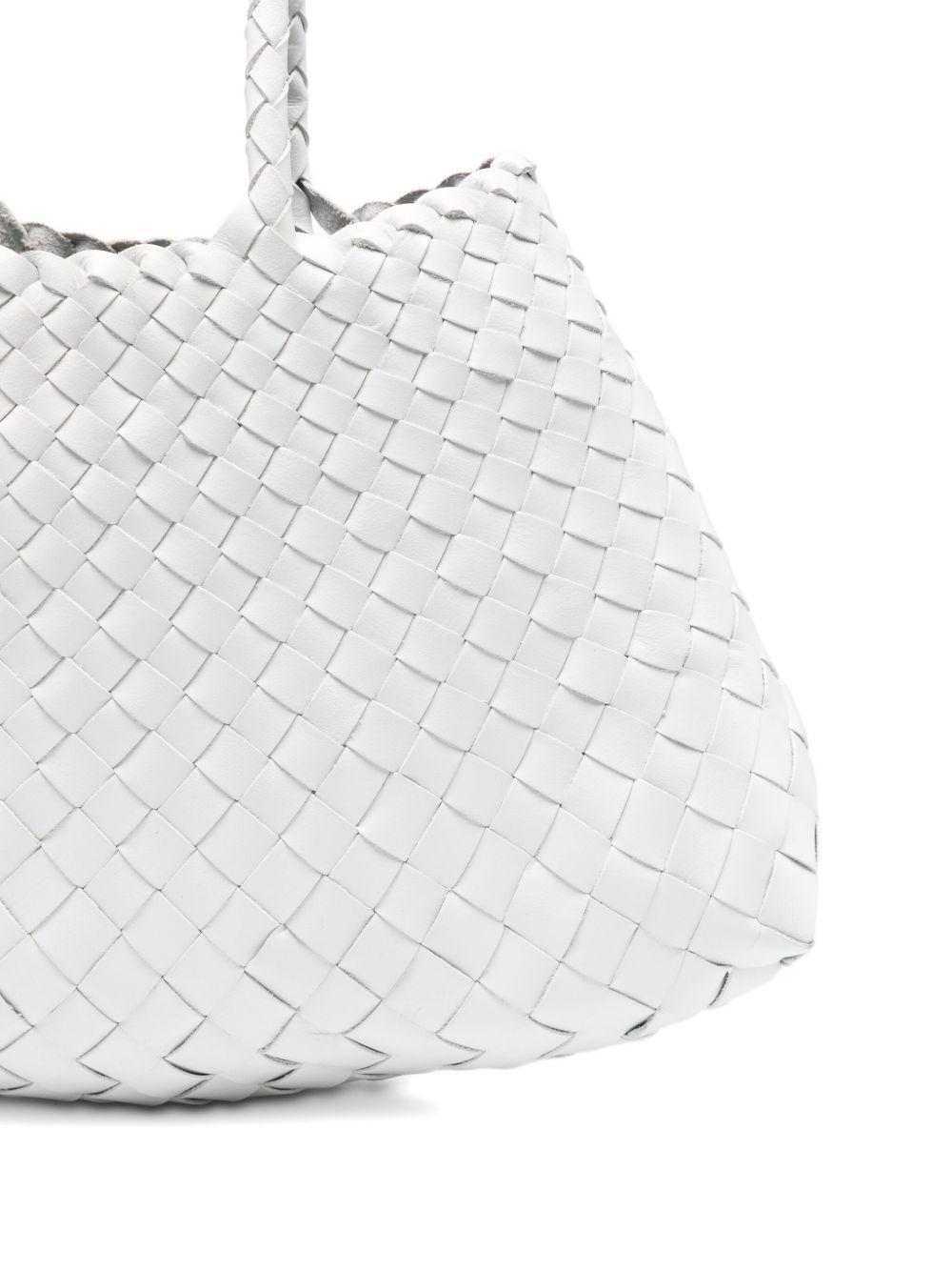 woven leather tote bag Product Image