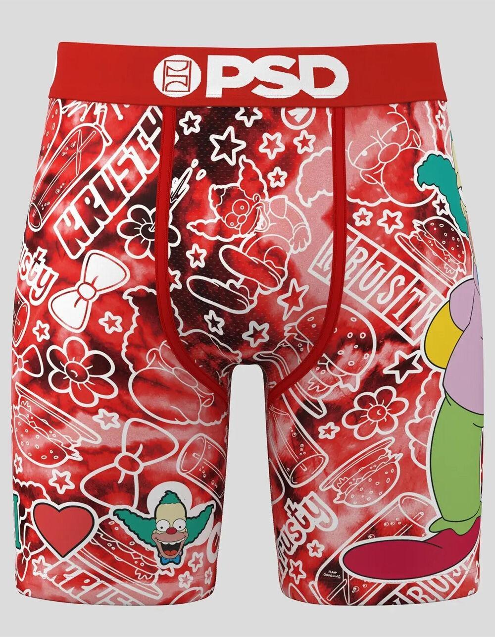 PSD x The Simpsons Krusty The Clown Mens Boxer Briefs - RED COMBO Product Image