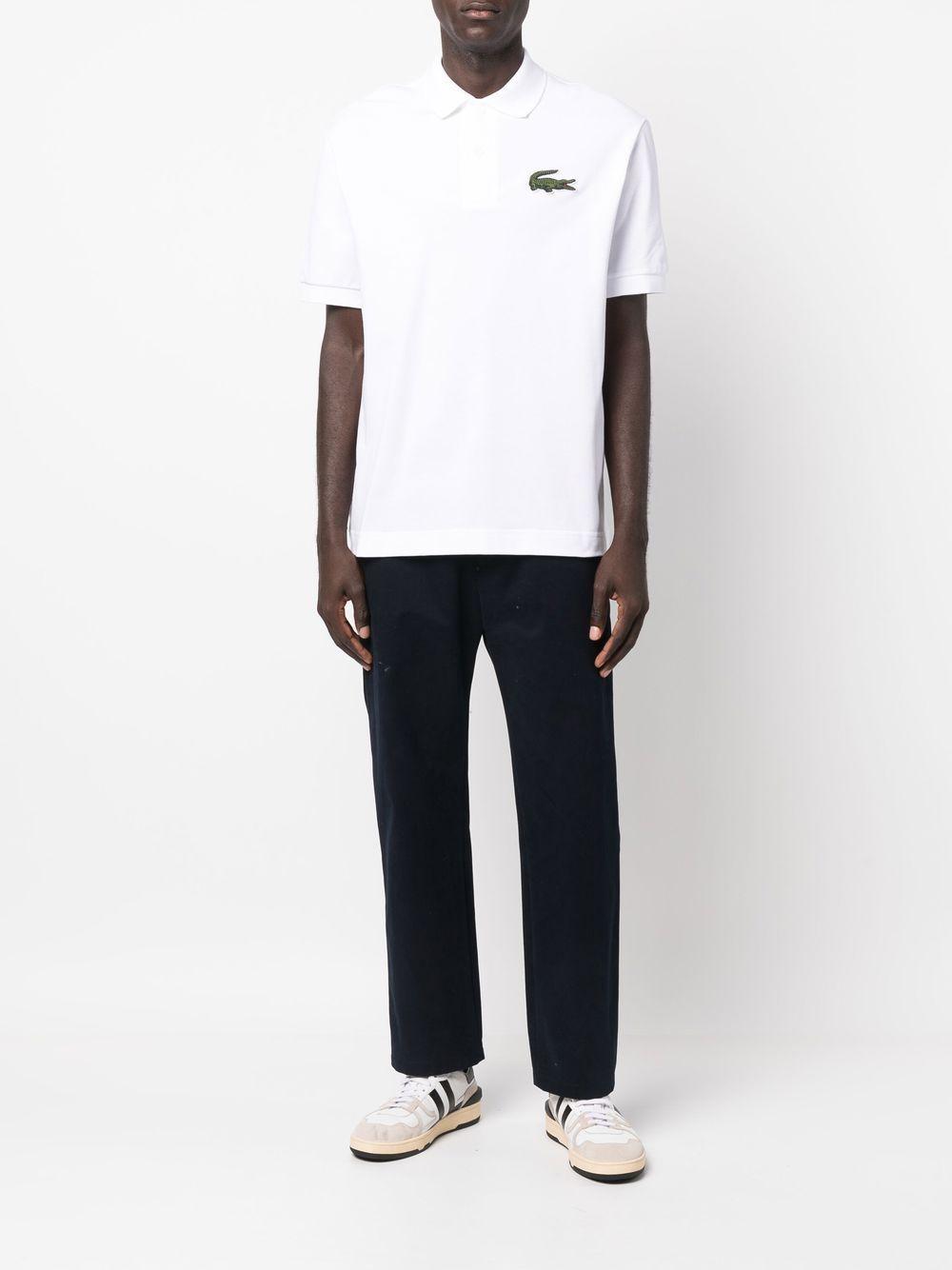 embroidered-logo short-sleeve polo shirt  Product Image