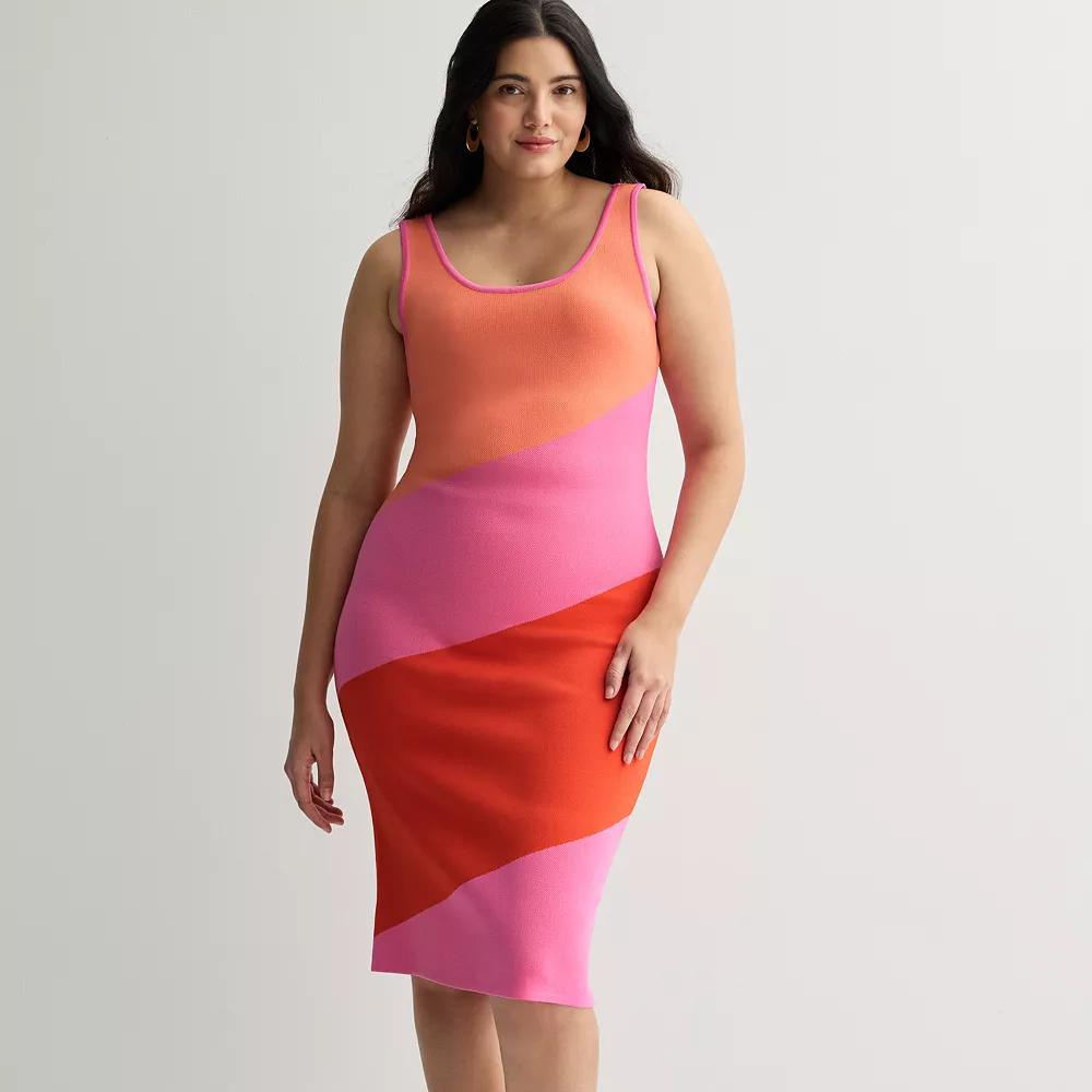 Women's INTEMPO™ Sleeveless Sweater Dress, Size: XL, Pink Team Product Image