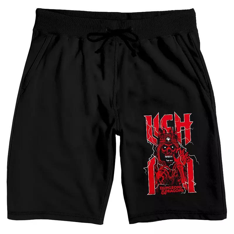 Men's Dungeons & Dragons Red Lich 9" Sleep Shorts, Size: XXL, Black Product Image