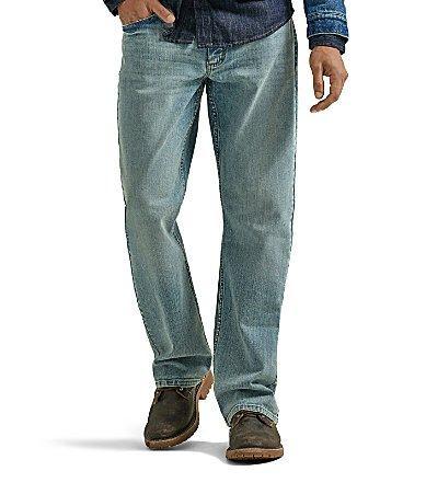 Men's Wrangler Relaxed-Fit Bootcut Jeans, Size: 40 X 32, Light Blue Product Image