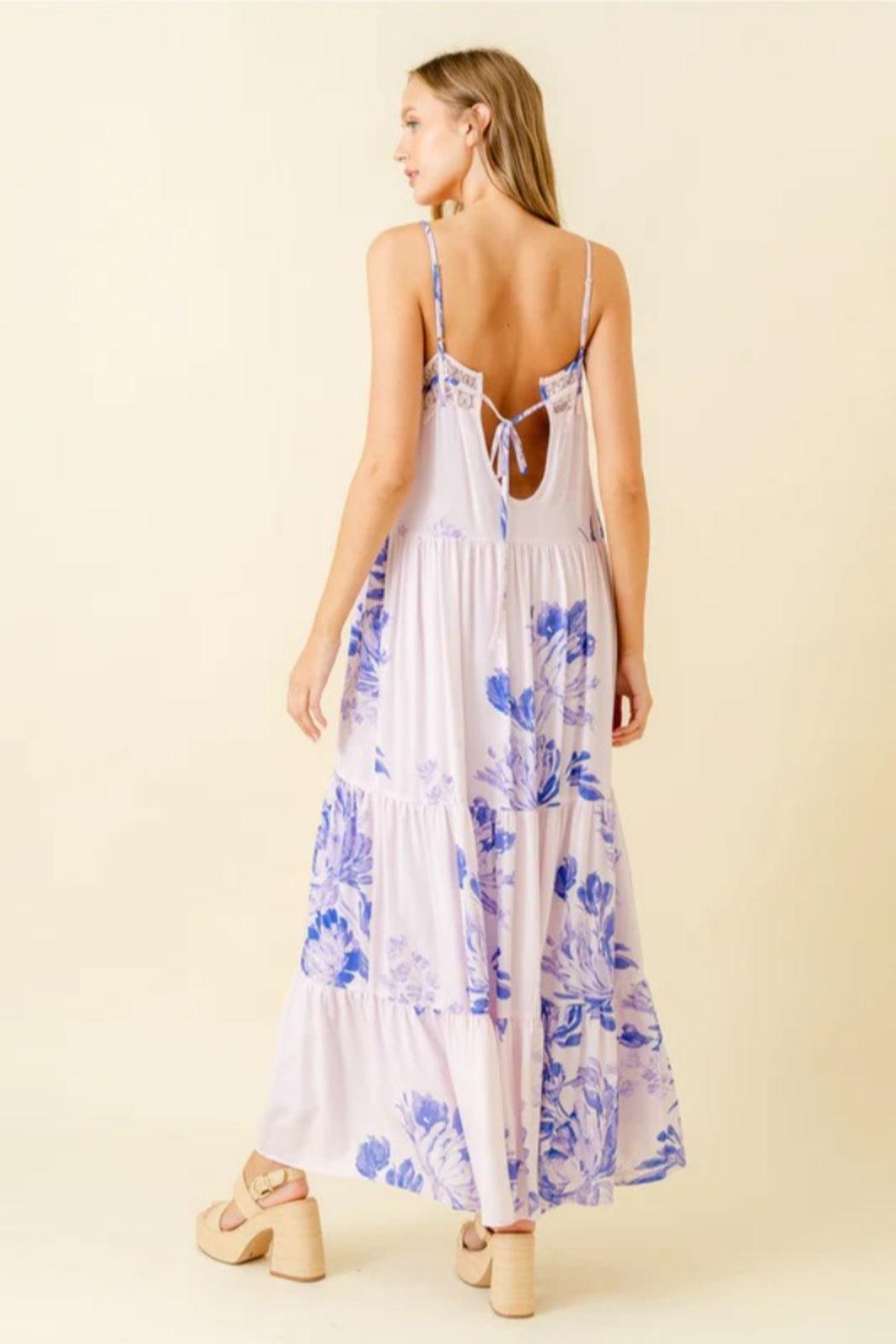 PINK/PURPLE MAXI DRESS Product Image