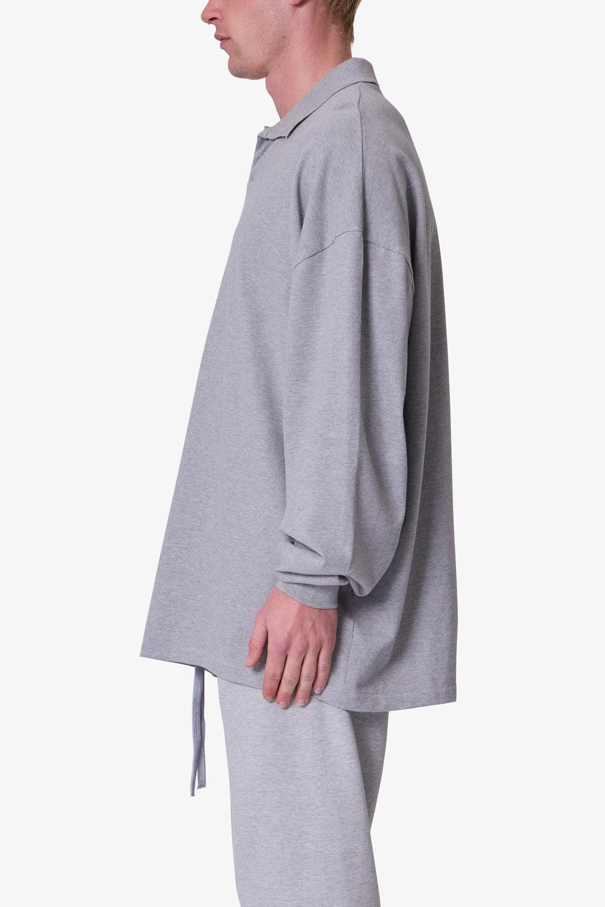 Every Day L/S Polo - Marled Grey Product Image