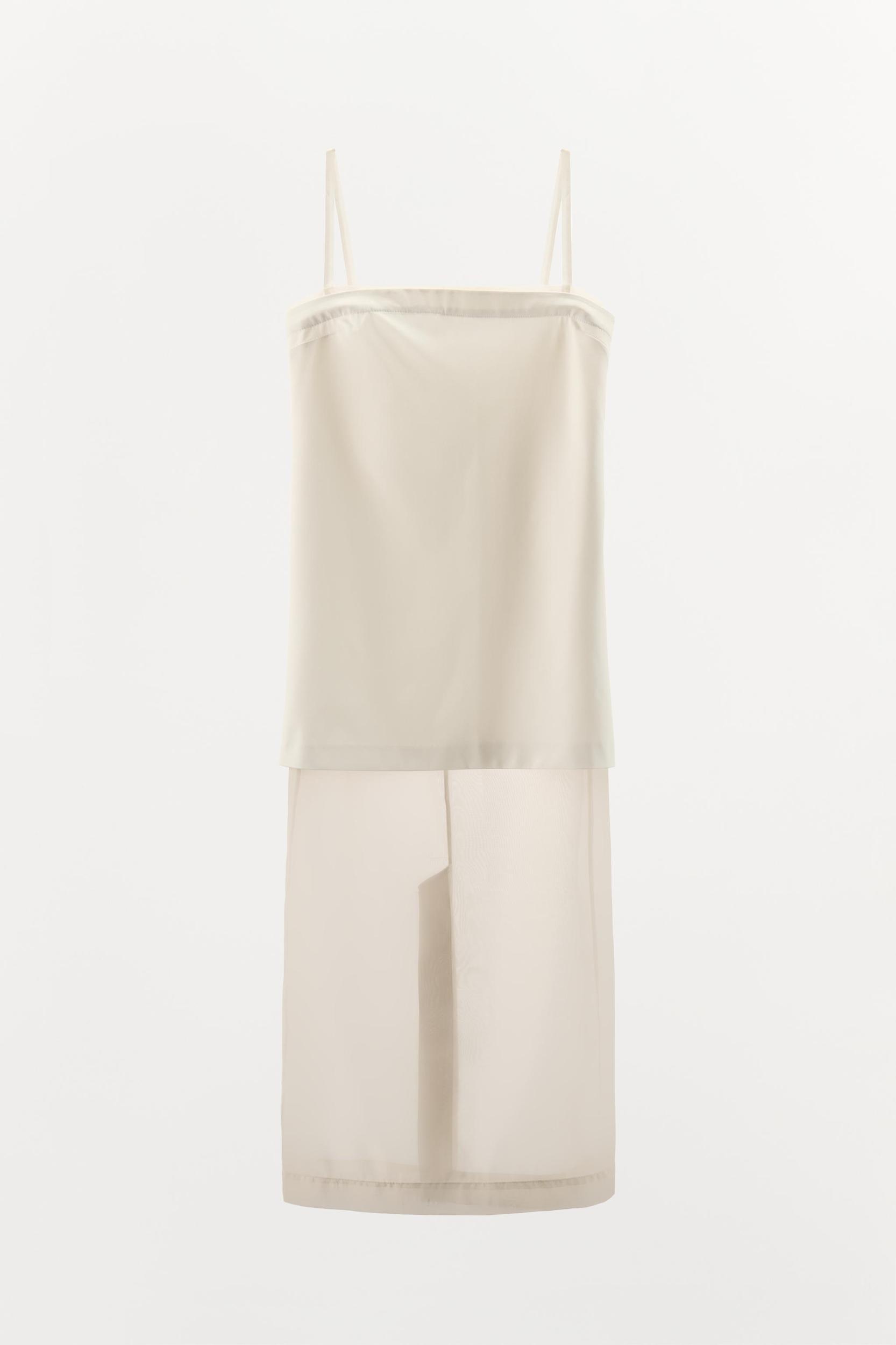 ORGANZA COMBINATION MIDI DRESS Product Image