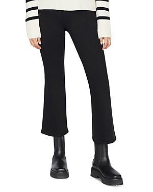 Frame The Jetset High Rise Crop Bootcut Jeans in Sheen Noir Product Image