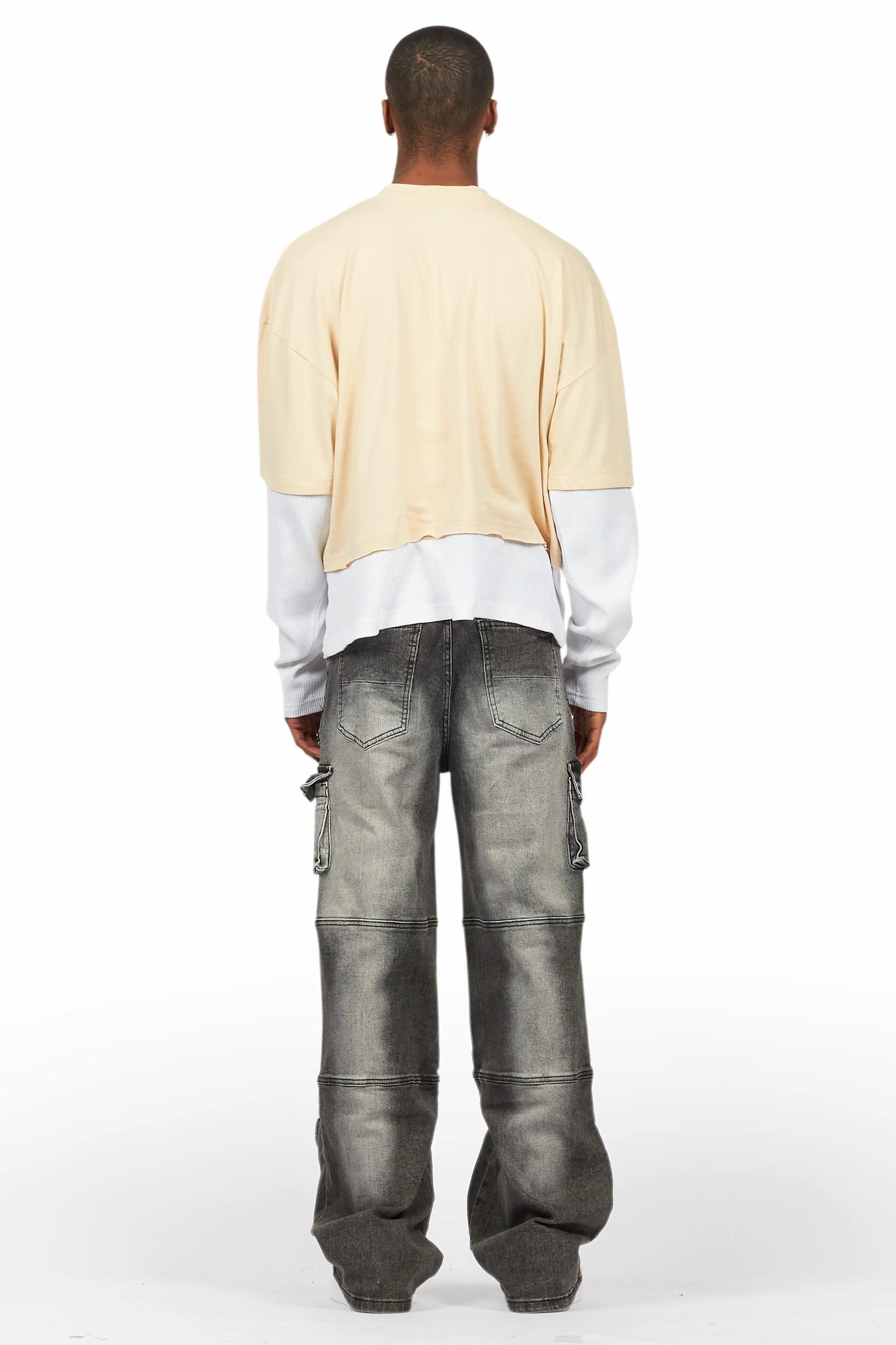 Berdi Black Wash Baggy Fit Jean Male Product Image