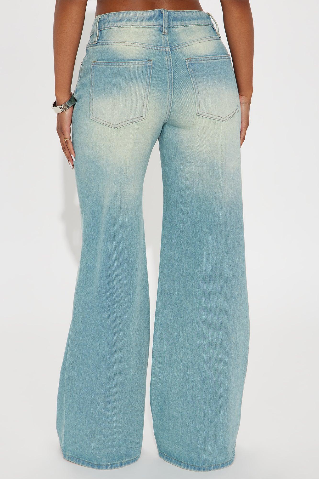 Charlotte Wide Leg Jeans - Vintage Wash Product Image