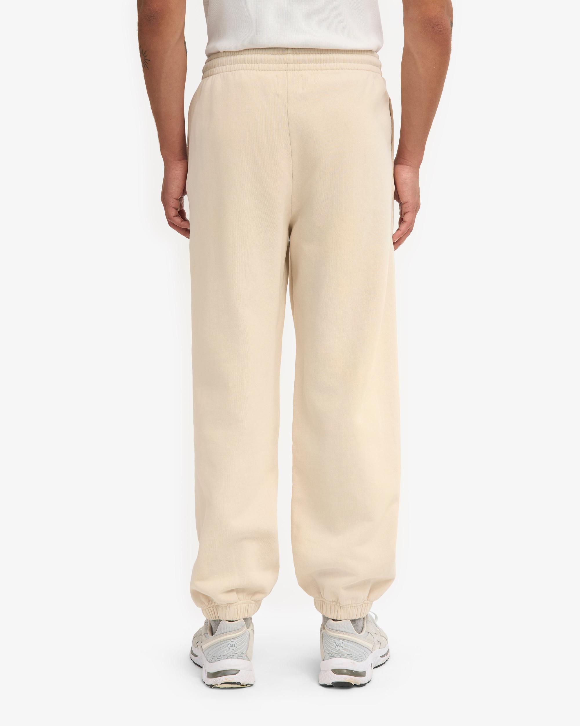 Organic Relaxed Sweatpants - Ivory White Product Image