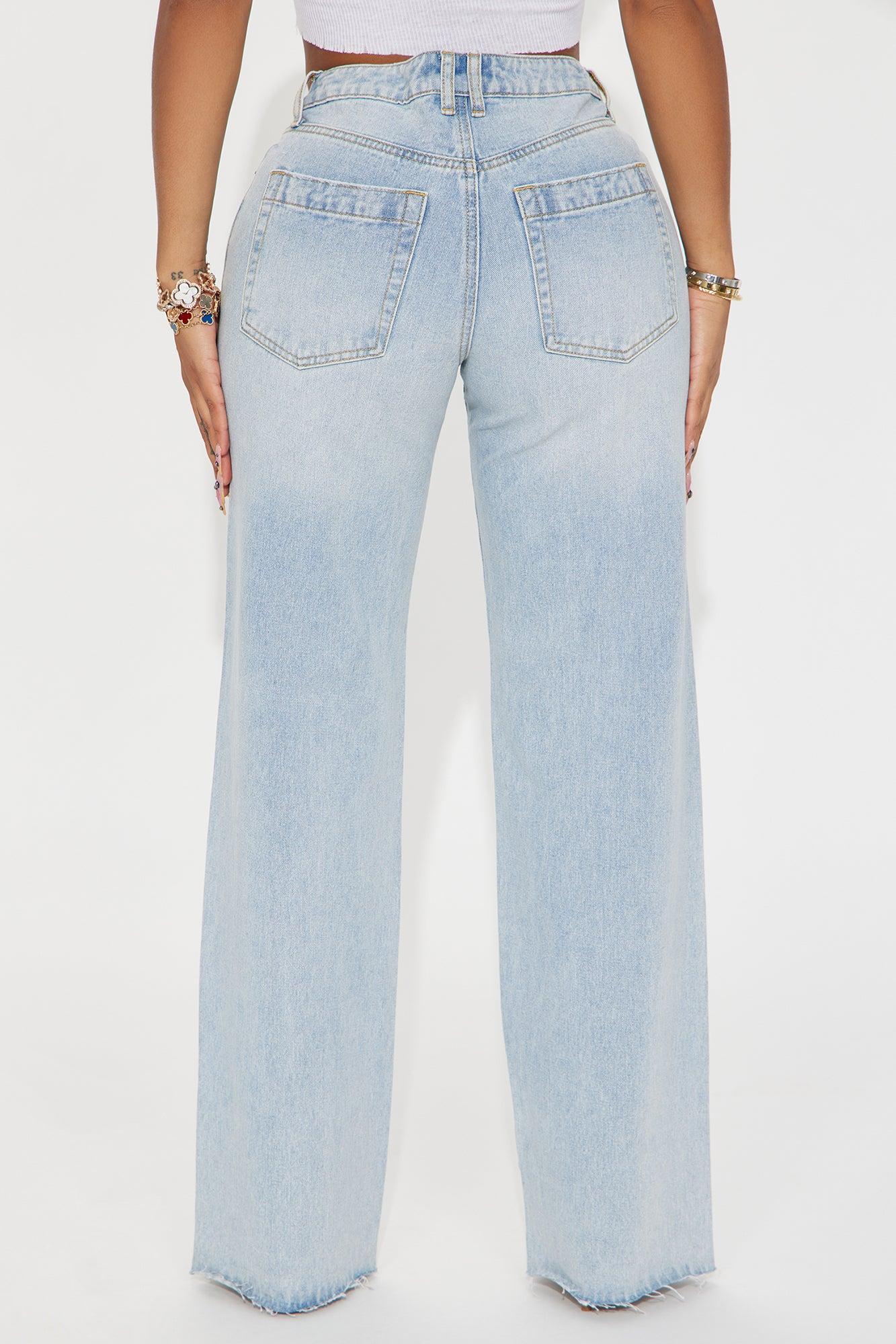 Lost Your Chance Straight Leg Jeans - Light Wash Product Image