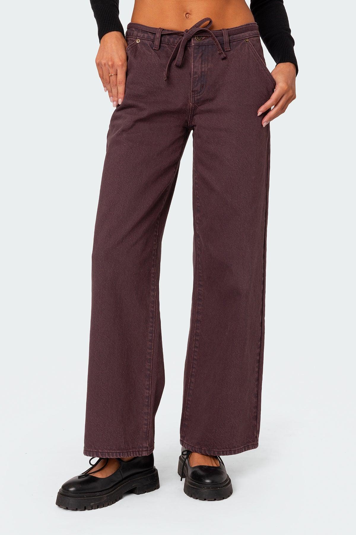 Fernanda Low Rise Straight Leg Jeans Product Image