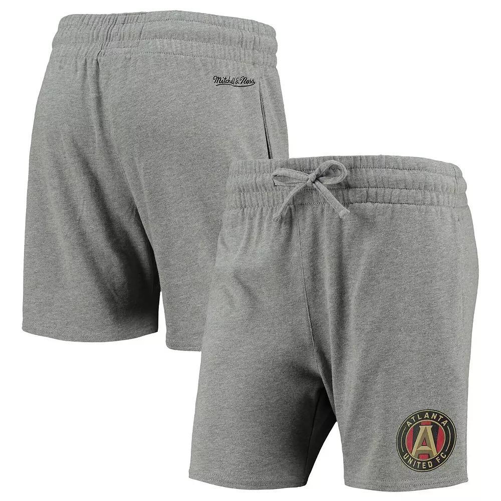 Women's Mitchell & Ness Heathered Gray Atlanta United FC Logo Shorts, Size: Medium, Atu Grey Product Image