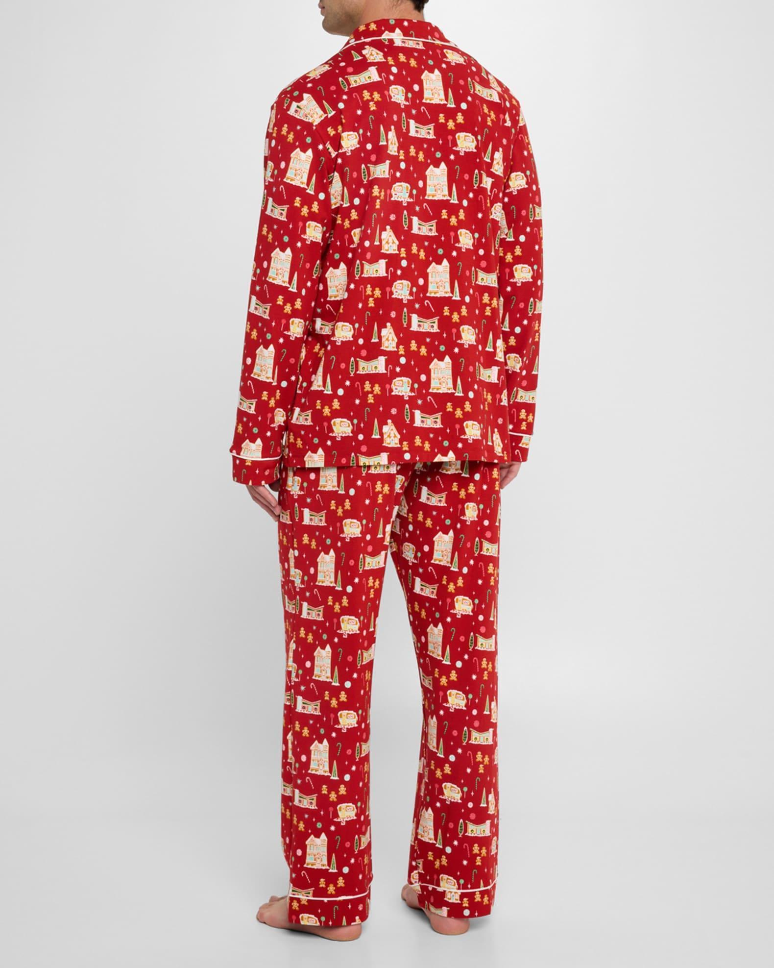 Mens Gingerbread Long-Sleeve Pajama Set Product Image