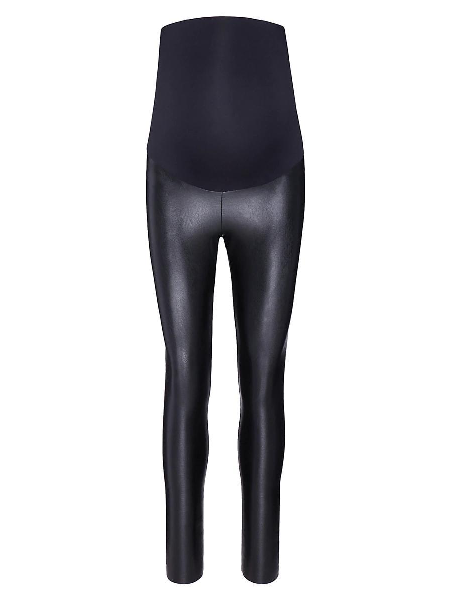 Commando Faux Leather Maternity Leggings Product Image