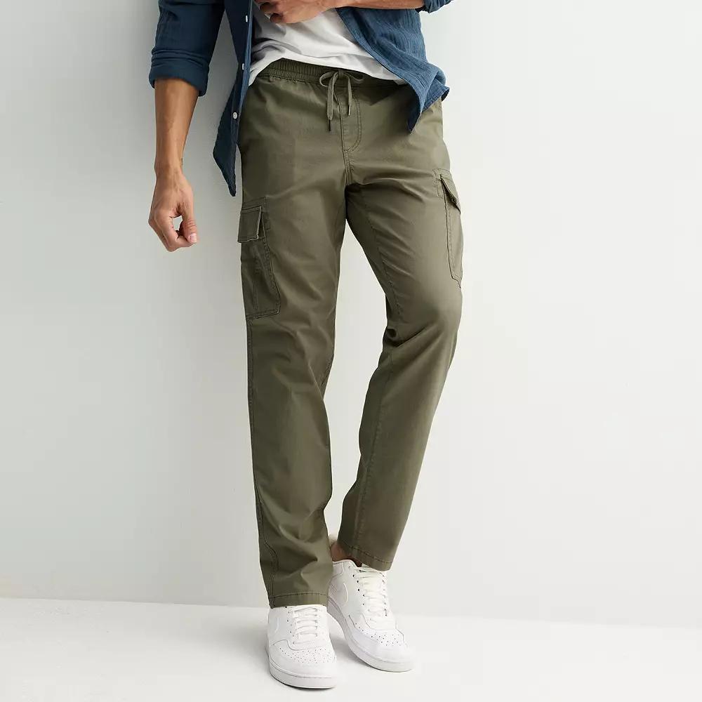 Men's Sonoma Goods For Life® Pull-on Cargo Pants, Size: XL, Brown Product Image