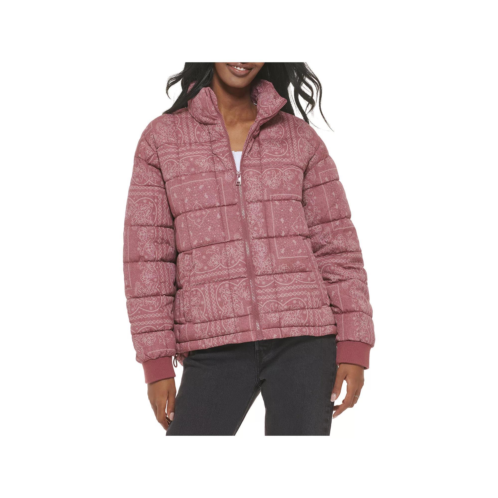 Womens Levis Box Quilted Puffer Coat Product Image