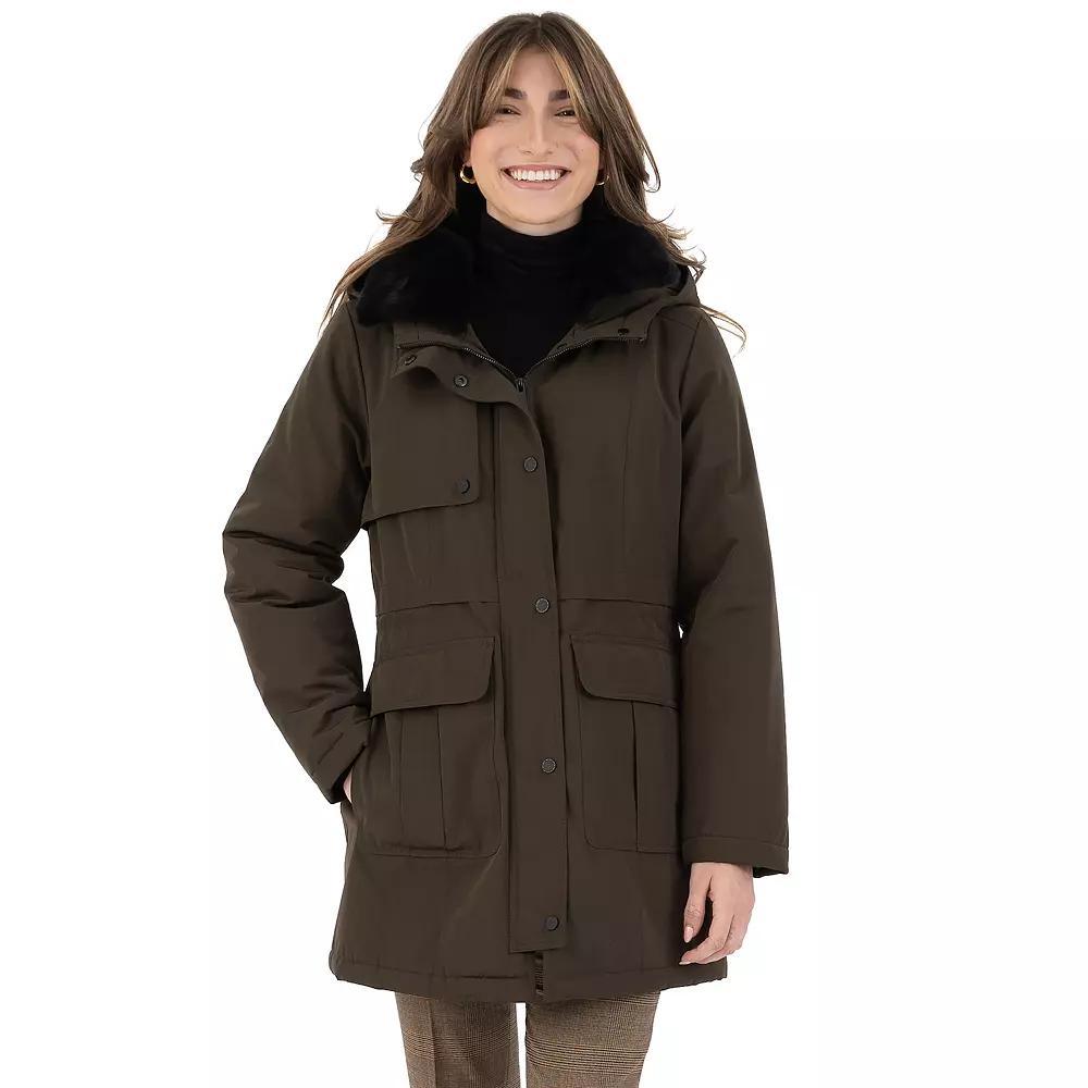 Women's Fleet Street Storm Weight Puffer Coat, Size: Medium, Green Product Image