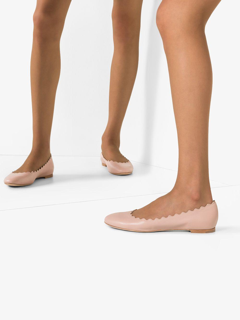 Lauren leather ballerina shoes Product Image