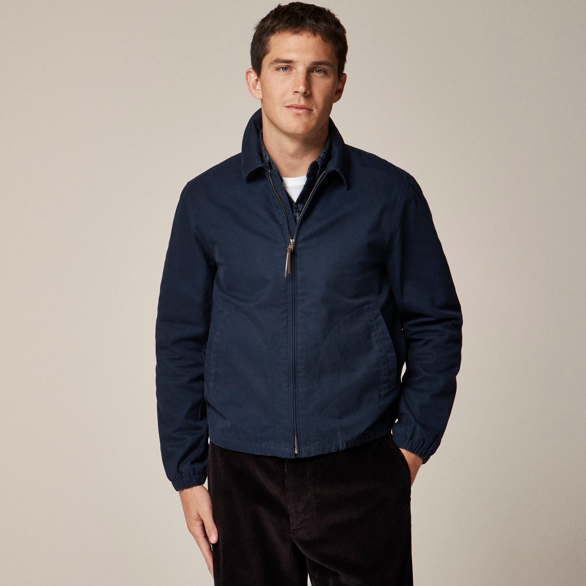 Harrington jacket in cotton twill Product Image