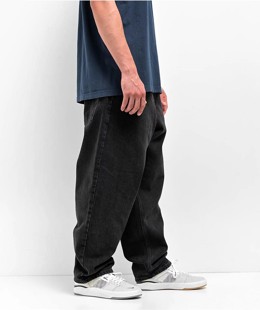 Empyre Ultra Loose Fit Shmutz Black Wash Skate Jeans Product Image