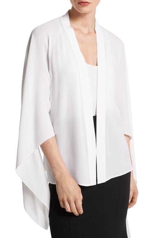 Womens Flare Sleeve Silk Wrap Blouse Product Image